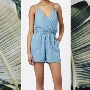 Topshop Petite Moto Romper